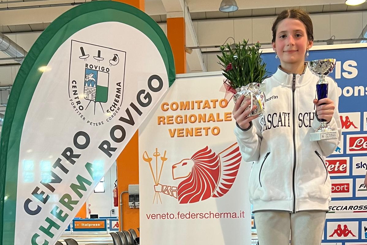 Frascati Scherma, tre giovanissimi sul podio nella seconda prova nazionale Under 14 di fioretto