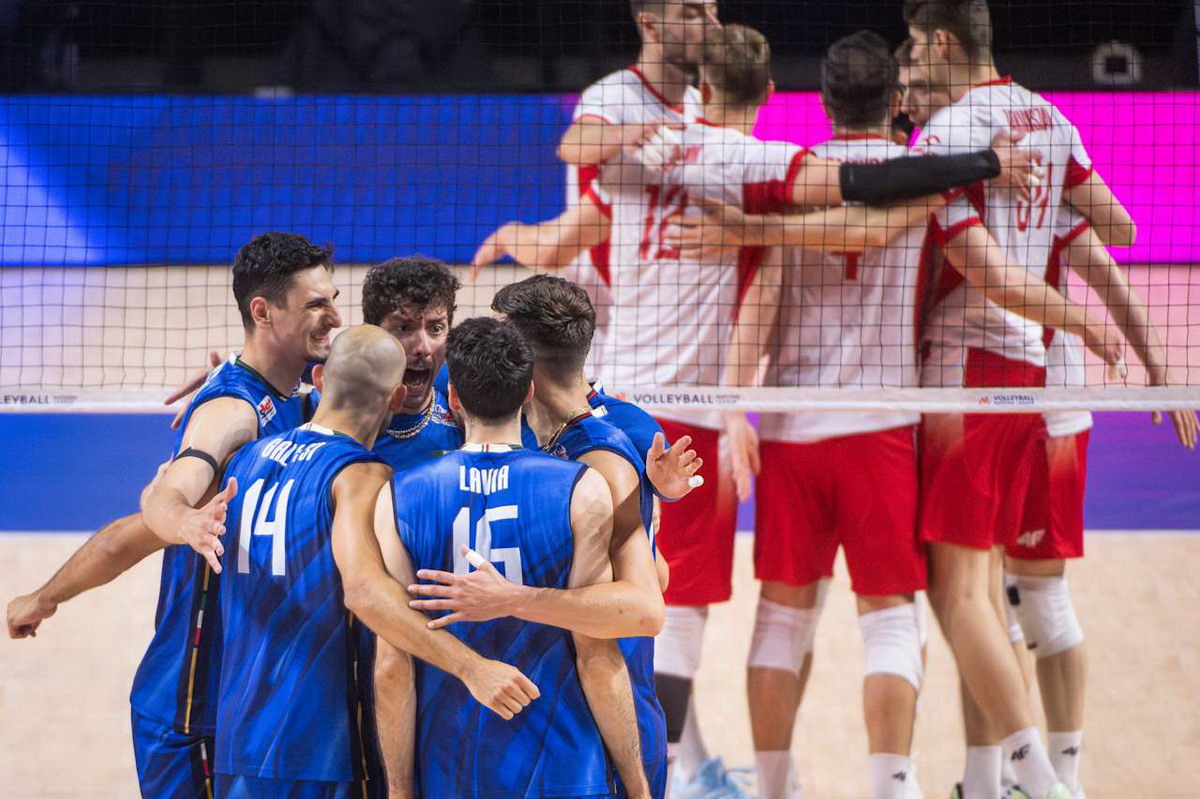 Volley, VNL Maschile, poker azzurro, l’Italia supera 3-2 la Polonia