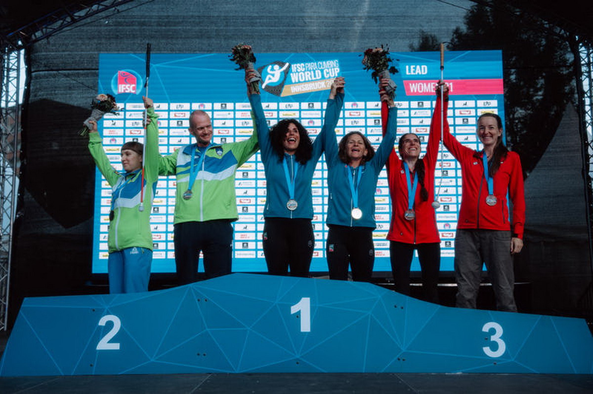Para climbing, Coppa del Mondo, un oro e due argenti a Innsbruk