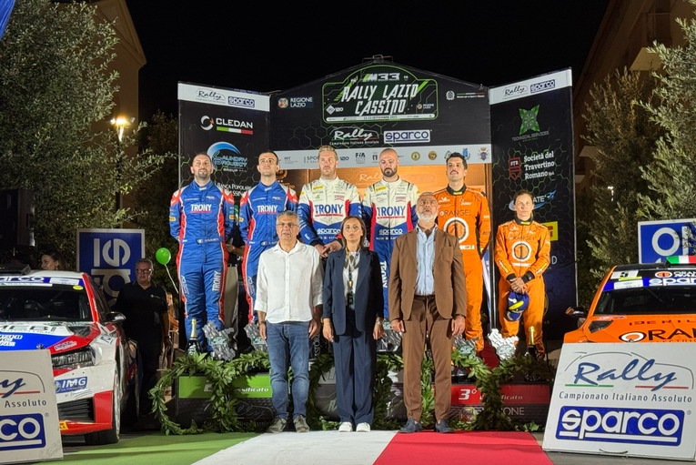 Rally del Lazio Cassino 2025: vittoria di Crugnola-Ometto su Citroën C3 Rally2
