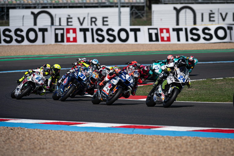 Ecosantagata Althea Racing cresce a Magny-Cours: Jespersen miglior Ducati, Taccini in rimonta